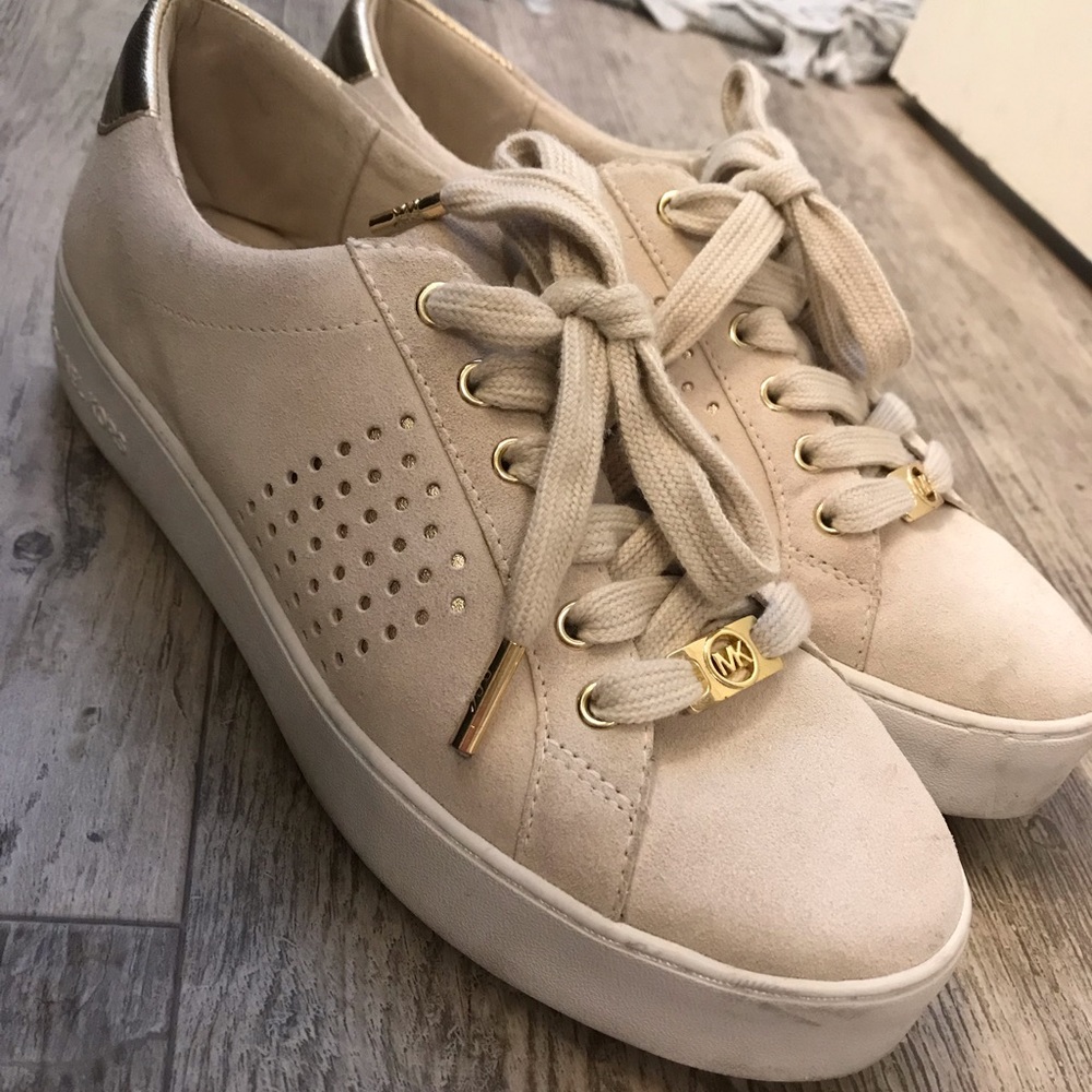 Michael Kors platform blush pink sneakers
